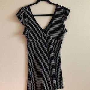 Black & White Striped Dress